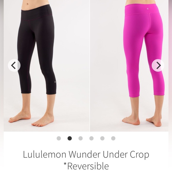 Lululemon Wunder Under Reversible Crop Leggings - Picture 1 of 5